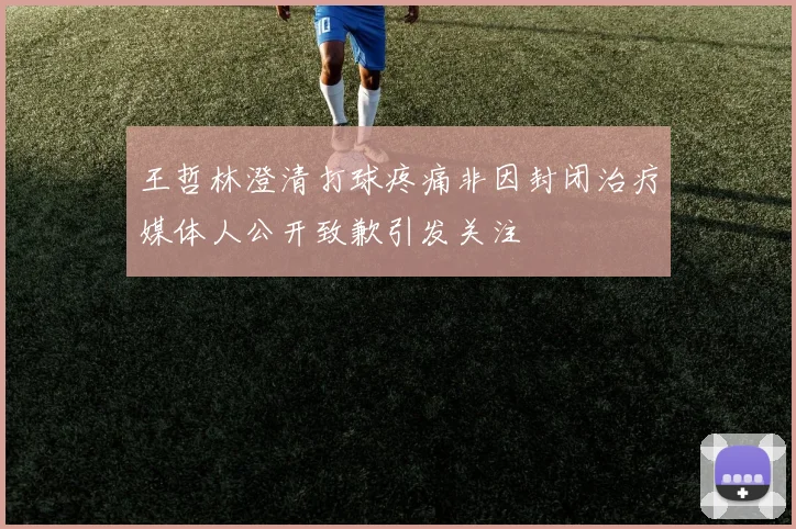 王哲林澄清打球疼痛非因封闭治疗媒体人公开致歉引发关注